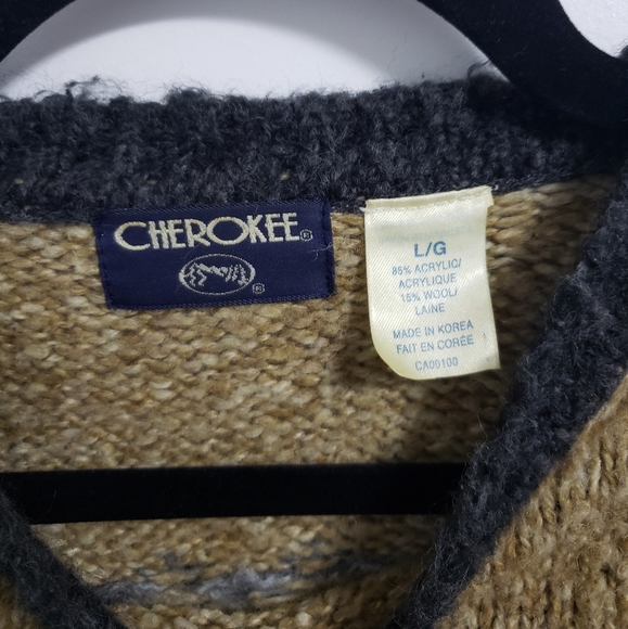 VINTAGE CHEROKEE Wool Patterned Sweater - Picture 4 of 4